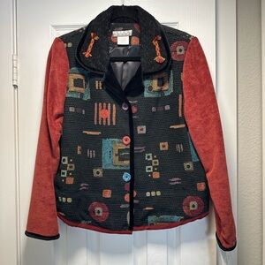 [XS/S] Vintage 80s/90s Deadstock Nino Wong California Art-to-Wear Jacket